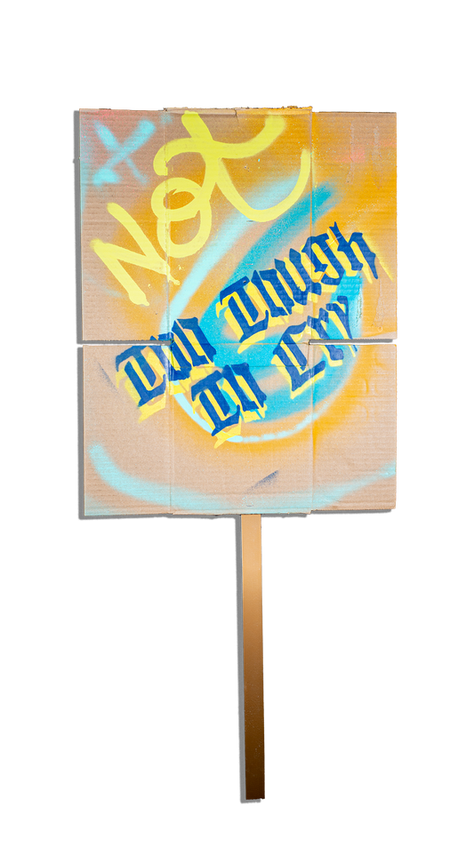 "NOT TOO TOUGH TO CRY" PROTEST SOMETHING™ SIGN