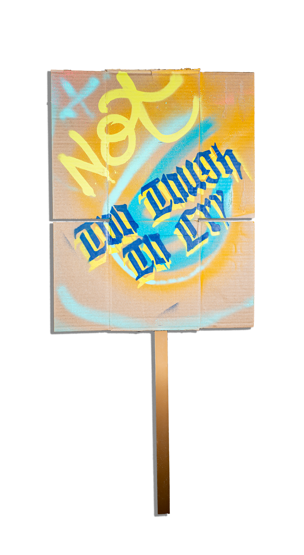 "NOT TOO TOUGH TO CRY" PROTEST SOMETHING™ SIGN